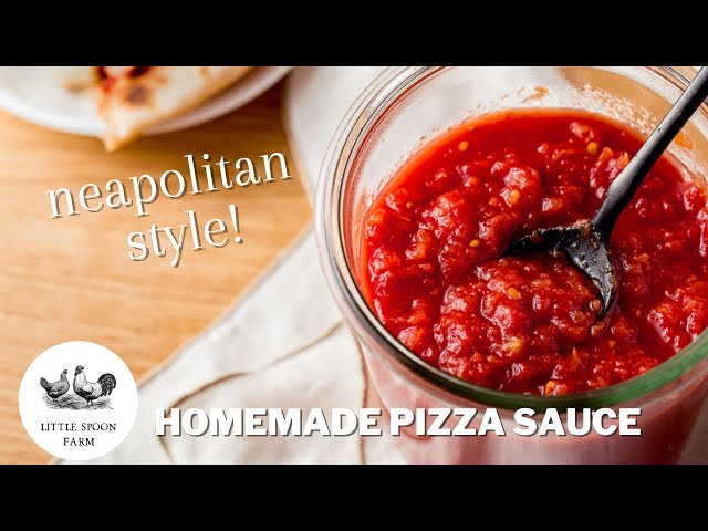 Making Neapolitan Style Pizza Sauce | Fresh Sauce Taste