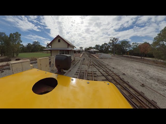 Bennett Brook Railway termite train - 360 video - Bushland Loop - Volume warning!