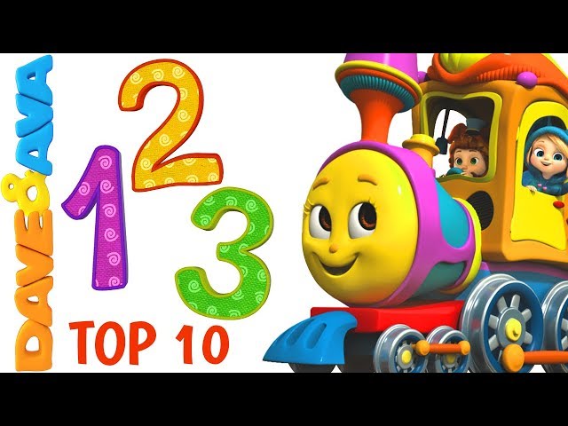 🍭 Learn Numbers and Counting 1 to 10 | Nursery Rhymes Collection from Dave and Ava 🍭