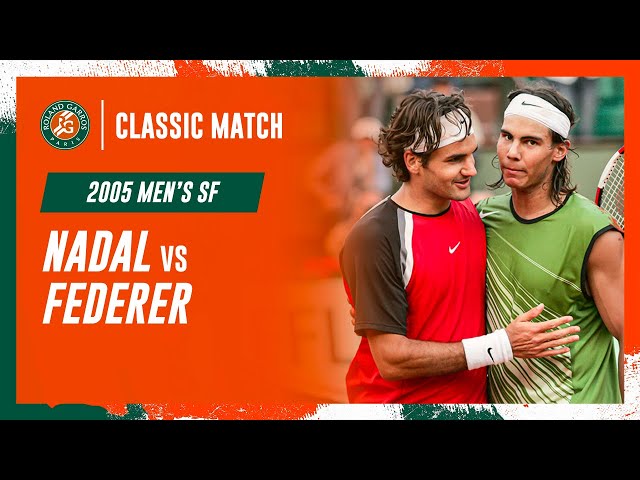 Nadal vs Federer 2005 Men's semi-final | Roland-Garros Classic Match