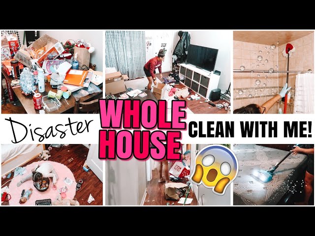 NEW!! 😱 REALISTIC WHOLE HOUSE CLEAN WITH ME // 2021 COMPLETE DISASTER!!