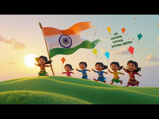 Ae Watan, Vatan Mera ! ऐ वतन, वतन मेरा आबाद रहे तू ! Republic day song ! Patriotic song! kids rhymes