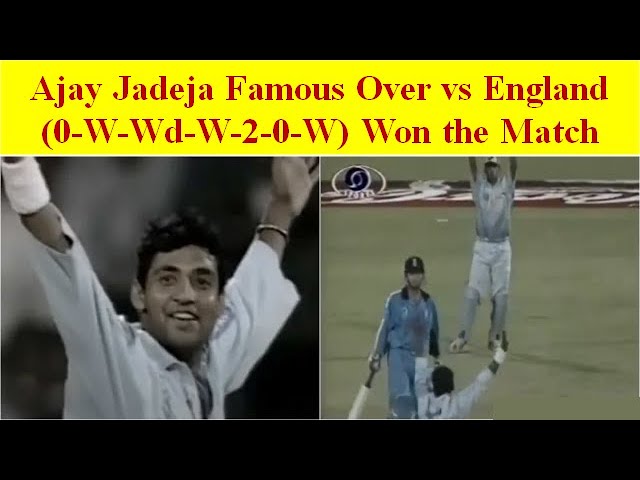 Ajay Jadeja's this Over (0-w-wd-w-2-0-w) won the match vs England.#cricket