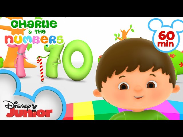 Charlie Meets his Numbers Friends for Fun | Kids Songs and Nursery Rhymes | @disneyjr  ​