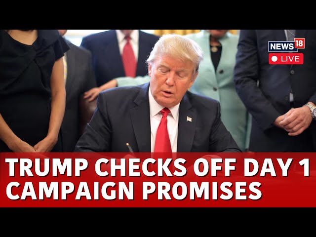 LIVE :  Trump Signs More Than 80 Orders On Day 1 | Birthright Citizenship | Death Penalty | N18G