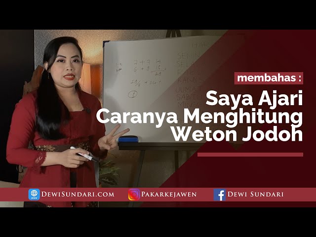 SAYA AJARI CARANYA MENGHITUNG WETON JODOH BERDASARKAN PRIMBON