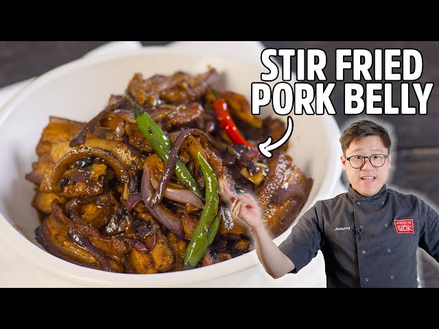 Perfect Stir Fried Pork Belly In Black Bean Sauce!