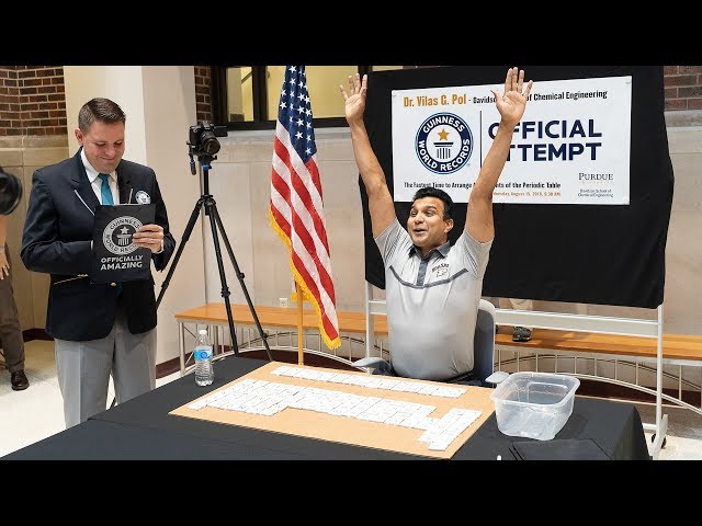 GUINNESS WORLD RECORD: Arranging Periodic Table Elements