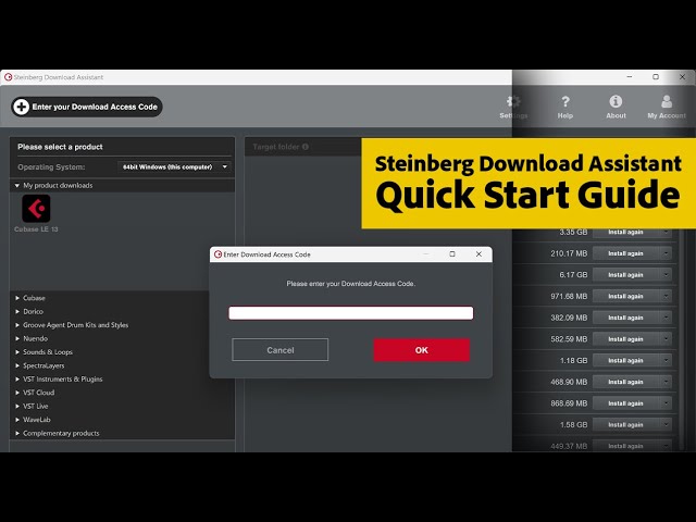 Activating and Installing Your New Steinberg Software | Support