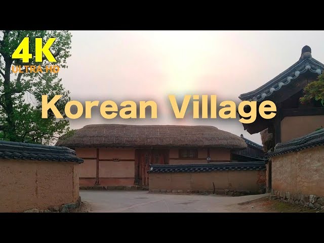 4K Walking in Andong Hahoe Village, South Korea, / Refreshing Morning / Peaceful Music