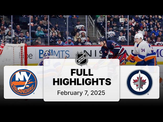 NHL Highlights | Islanders vs. Winnipeg Jets - February 7, 2025