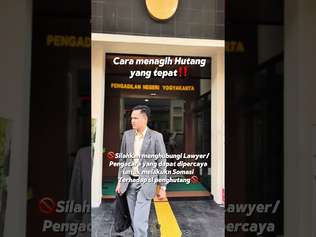 Menagih itu juga ada strateginya. #lawyers #advokat #hutang #fyp #foryou #pengacarakondang #fypシ゚