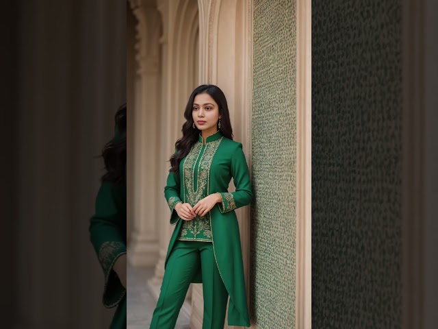 Grace in Green ✨ | Elegant Ethnic Wear Look