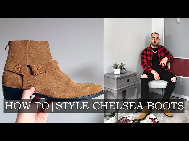 How To Wear Brown Suede Chelsea Boots - 3 Mens Brown Suede Chelsea Boots Outfits