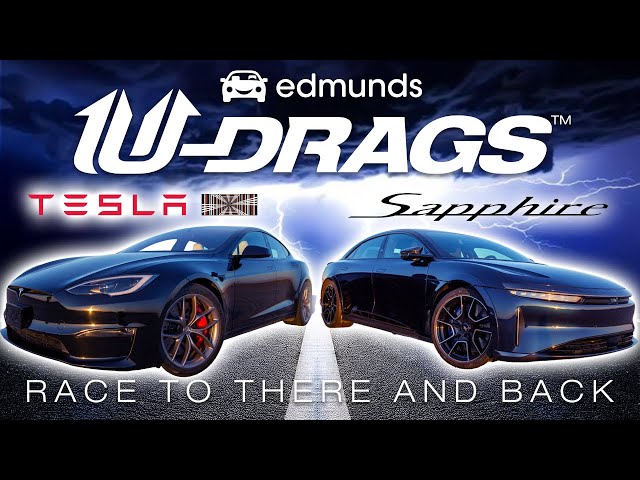 U-DRAGS RACE: Lucid Air Sapphire vs. Tesla Model S Plaid | Quarter Mile, Handling & More