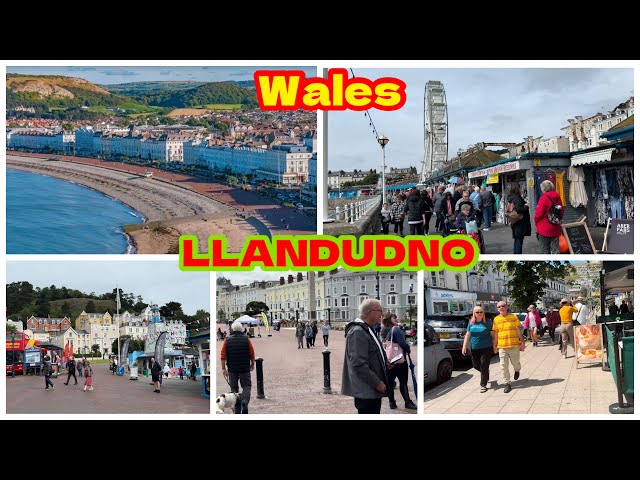 Wales 🏴󠁧󠁢󠁷󠁬󠁳󠁿 LLANDUDNO Walk Through Town Centre 2025 Exploring Beautiful Town