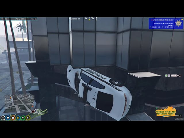 Have you ever seen spidey cop car ? | Epic Jump Fail Moment in gta V