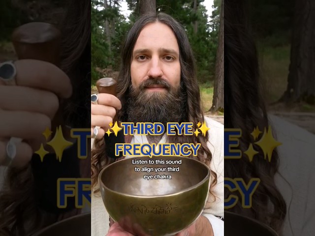 ✨️THIRD EYE CHAKRA✨️ Full Moon Tibetan Bowl Frequency. #soundhealing #soundviral