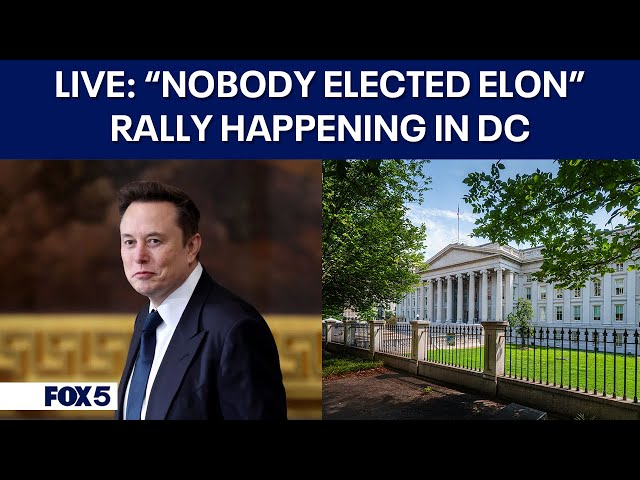 LIVE: "Nobody Elected Elon" Rally in DC