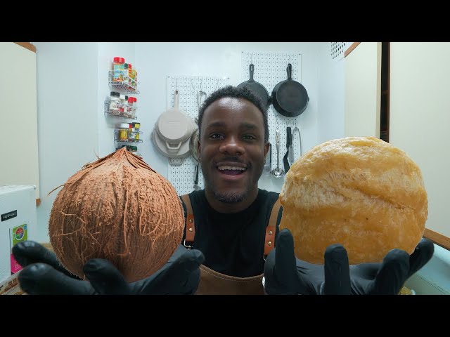 Make Coconut into Fried Dumplings | Cooking Jamaican Food in NYC