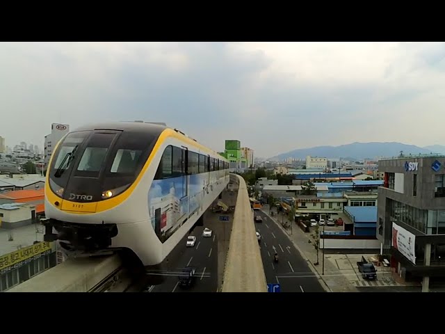 🔴 DAEGU MONORAIL LIVE TRAIN 24/7&LIVE CHAT. VIRTUAL TRAIN RIDE. Driver's Eyes Live Cab View Camera