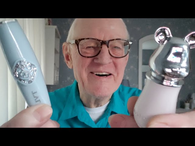 ASMR Grandpa Interactive Makeup Unboxing Gift Haul + Scents + Encouraging Words for SLEEP (TAPPING)😴