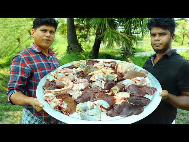 GOAT PARTS RECIPE | Cooking Mutton Special Part In My Village | Healthy Foods | Cooking Skill