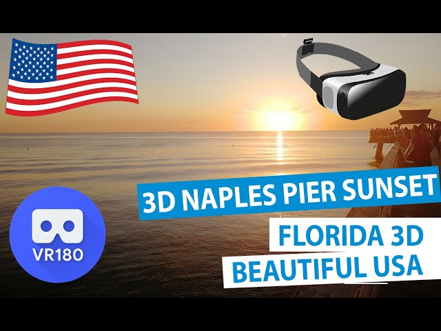 Naples Pier, Florida - Sunset Watching - 3D Florida for Oculus Quest & Playstation VR