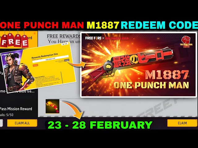 FREE FIRE REDEEM CODE TODAY 23 FEBRUARY REDEEM CODE FREE FIRE | FF REDEEM CODE TODAY 23 FEBRUARY