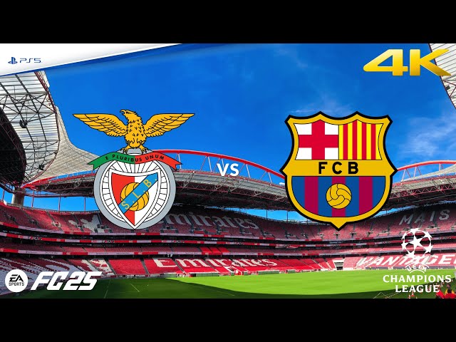 Benfica vs Barcelona | UEFA Champions League | EA FC 25 | PS5™ 4K HD