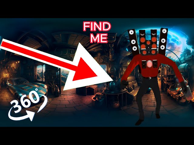 FIND  Skibidi Toilet. Red Speakerman - looking for a challenge 360° VR video