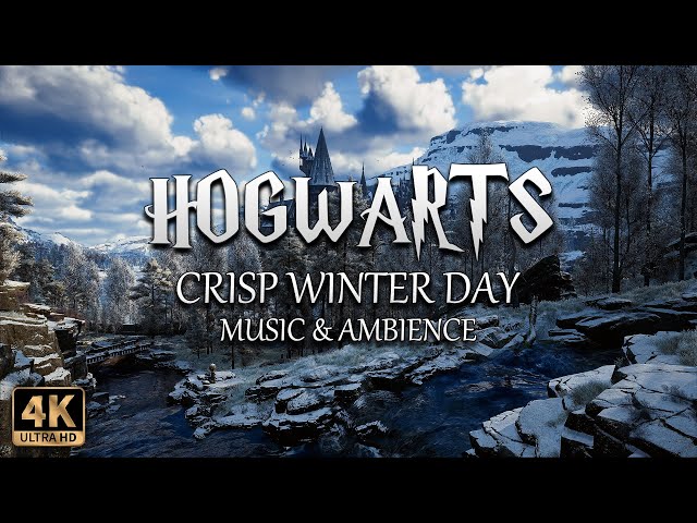 A Crisp Winter Day at Hogwarts ❄️ | 4K Harry Potter Music & Ambience