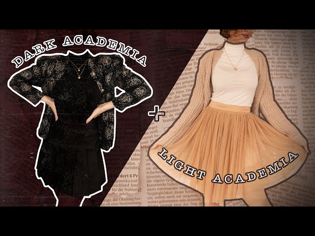 Light and Dark Academia Lookbook (Aesthetic Outfit Inspiration)