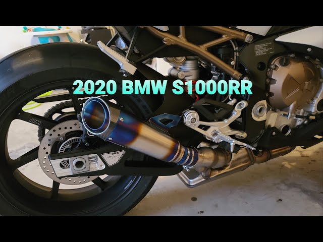 2020 BMW S1000RR M-SPEC titanium/carbon exhaust (blue) | SC-PROJECT