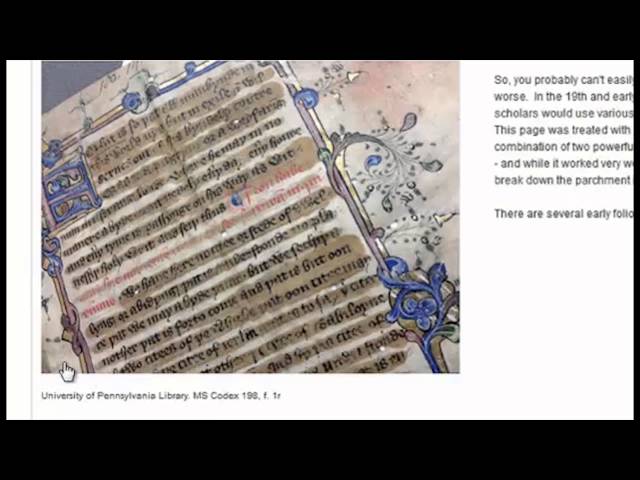 Rare Book School at Penn Lightning Sessions - Eileen Bentsen, Ms Codex 198