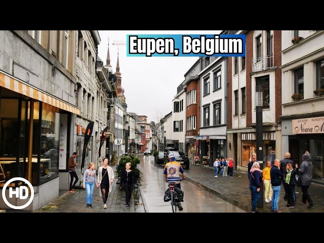 ❄️ Snowy Walk 2025: Exploring Eupen, Belgium | Winter Wonderland 4K