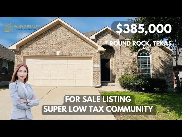 Well maintained Home for Sale in Round Rock, TX | Low Taxes & Prime Location! Only $385,000