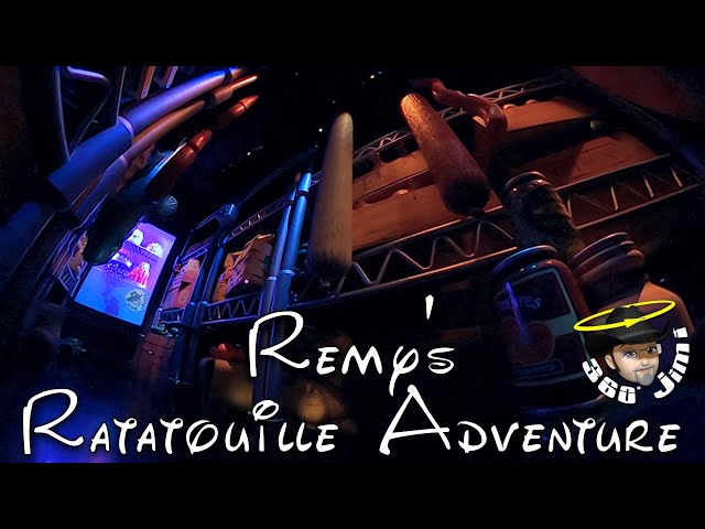 Disney World's EPCOT Remy's Ratatouille Adventure Full Ride in 360