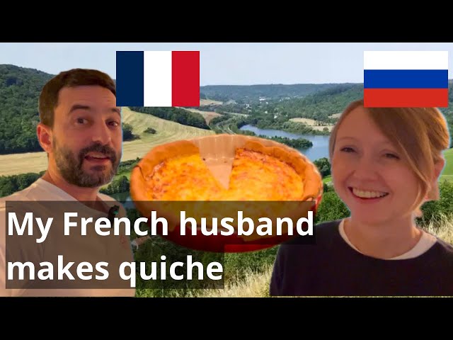 My French husband makes an all-time classic of French cuisine : La quiche