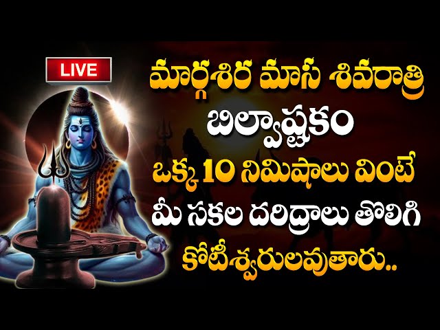 LIVE : Bilvashtakam | మార్గశిర మాస శివరాత్రి | Margashira Masa Shivarathri Special Lord Shiva Songs