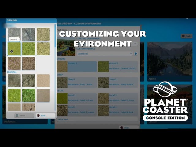 Customizing your Environment/Planet Coaster Console Edition Tutorial