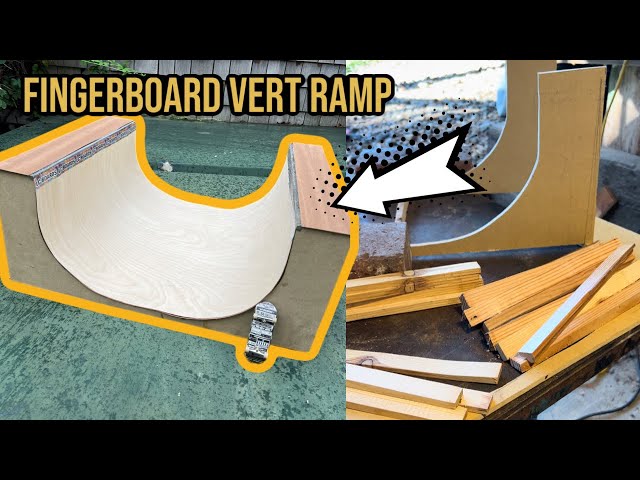 DIY GIANT FINGERBOARD VERT RAMP (FULL BUILD) #fingerboard #skate #fingerboarding #lcboards #diy