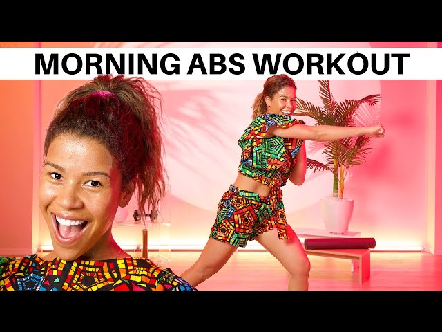 MORNING AFROBEATS STANDING ABS WORKOUT | growwithjo