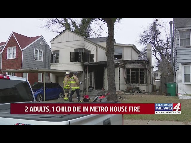 2 adults, 1 child die in metro house fire