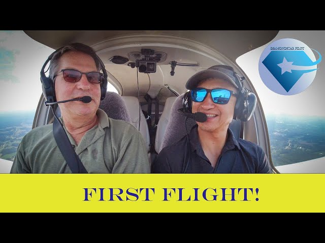 First Flight In A Small Plane-Diamond DA40