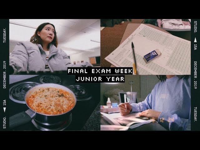 finals week study vlog // pre-med neuroscience → fall 2019