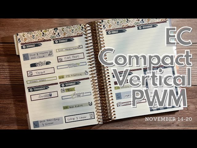 PLAN WITH ME | EC Compact Vertical Life Planner