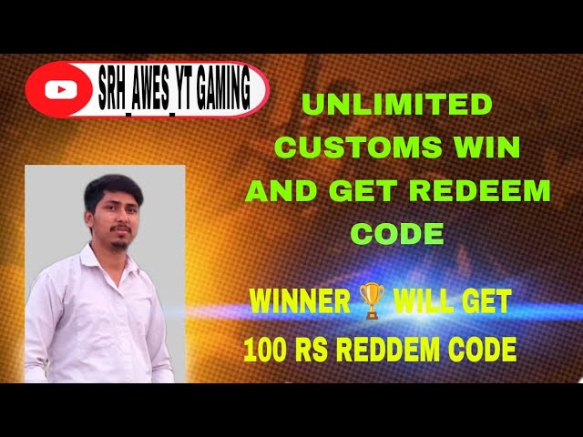 Unlimited Customs Win 🎁 Redeem Code 🎁🎁 #custom #reedemcode #freefire #ff #garena #srhawesytgaming