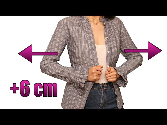 How to upsize a shirt or blouse to fit you perfectly!