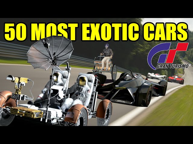 Top 50 Exotic Cars In Gran Turismo History // GT1 - GT Sport